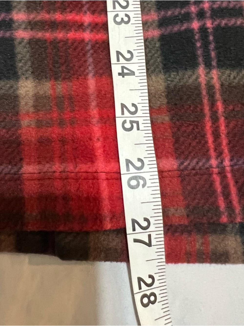SKIMS Fleece Sleep Set in Red Plaid - 2 Piece Button Down & Pants Set Size Small - Picture 7 of 15